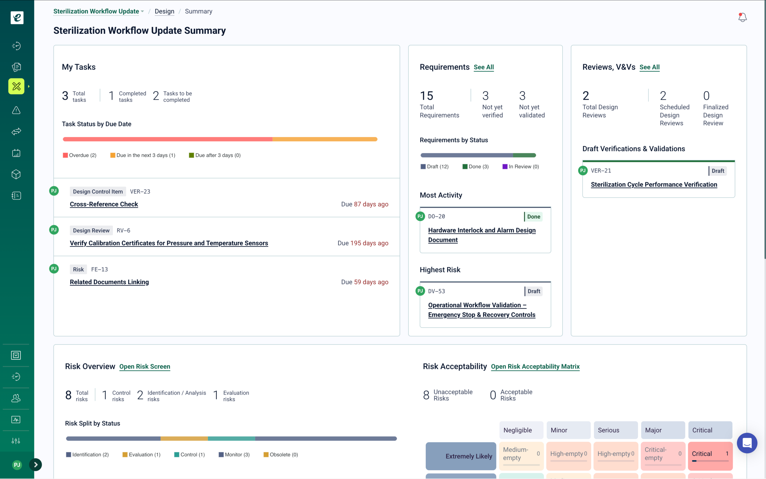 eLeaP eQMS - Development and Design Controls
