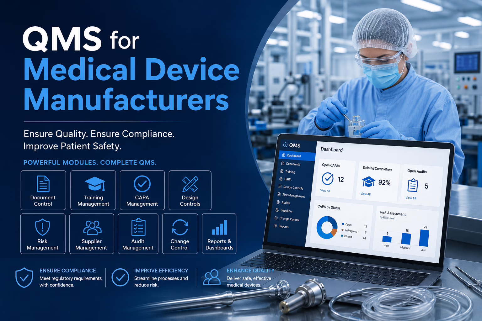 eQMS for Medical Device Manufacturers - eLeaP QMS